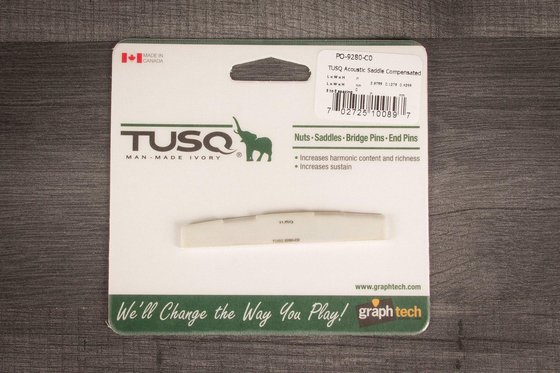 Tusq Accessories Graph Tech TUSQ PQ-9280-C0 Compensated Acoustic Saddle