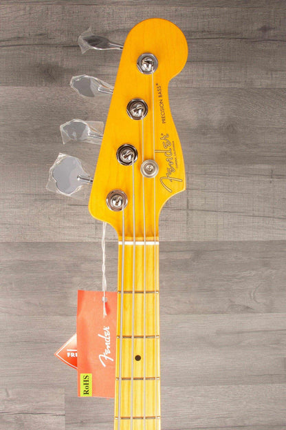 Fender American Professional II Precision Bass Guitar, Maple Neck - Black