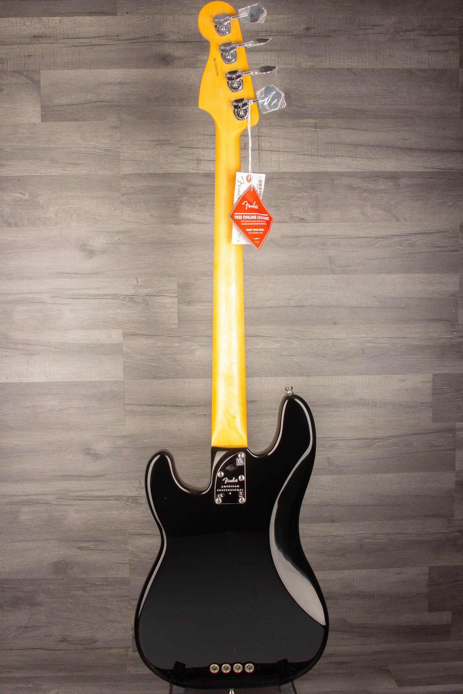 Fender - American Professional II Precision Bass MN - Black - MusicStreet