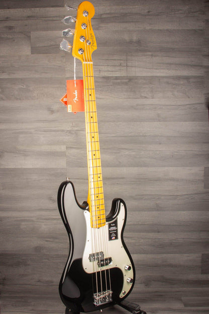 Fender American Professional II Precision Bass Guitar, Maple Neck - Black