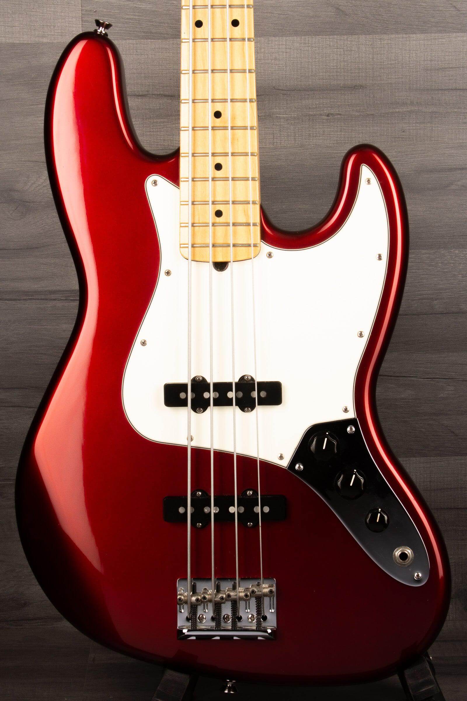 USED - Fender USA Standard Jazz Bass Guitar - Candy Cola 2007
