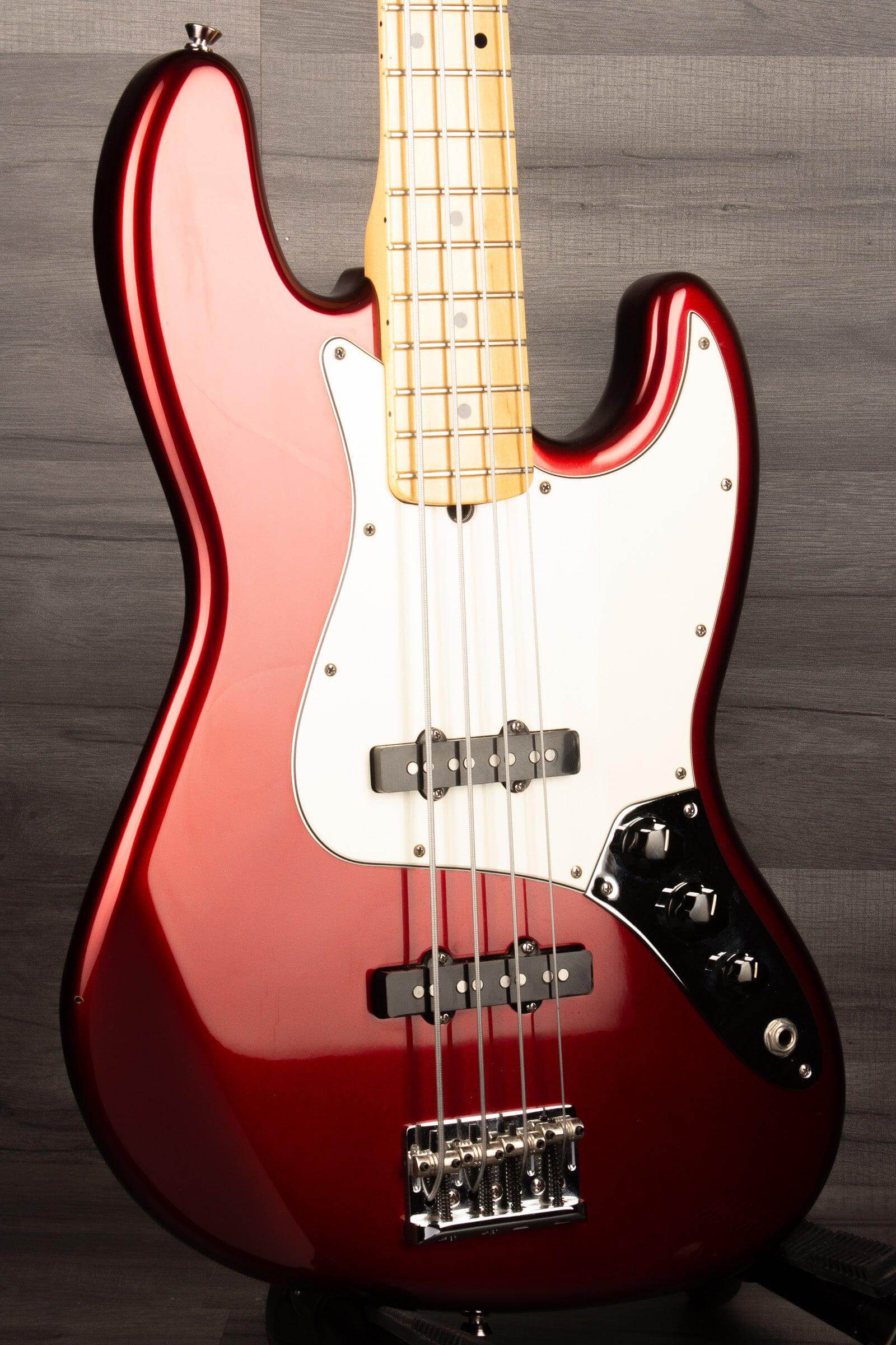 USED - Fender USA Standard Jazz Bass Guitar - Candy Cola 2007