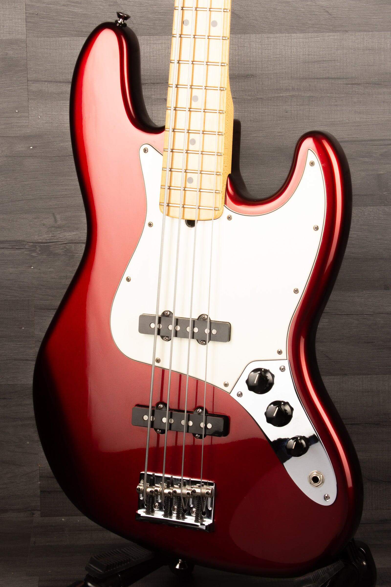 USED - Fender USA Standard Jazz Bass Guitar - Candy Cola 2007