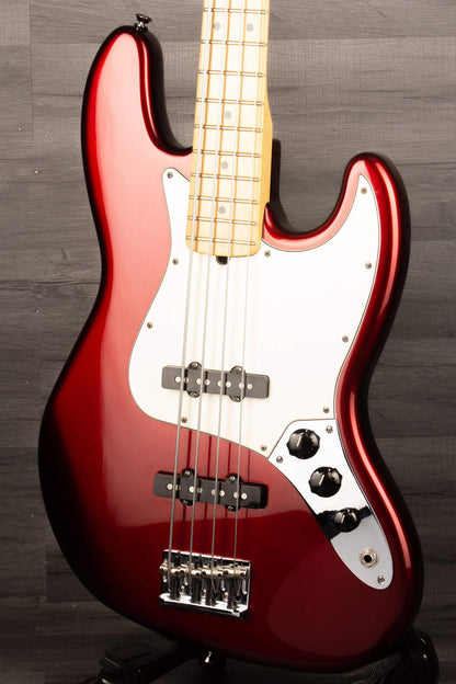 USED - Fender USA Standard Jazz Bass Guitar - Candy Cola 2007