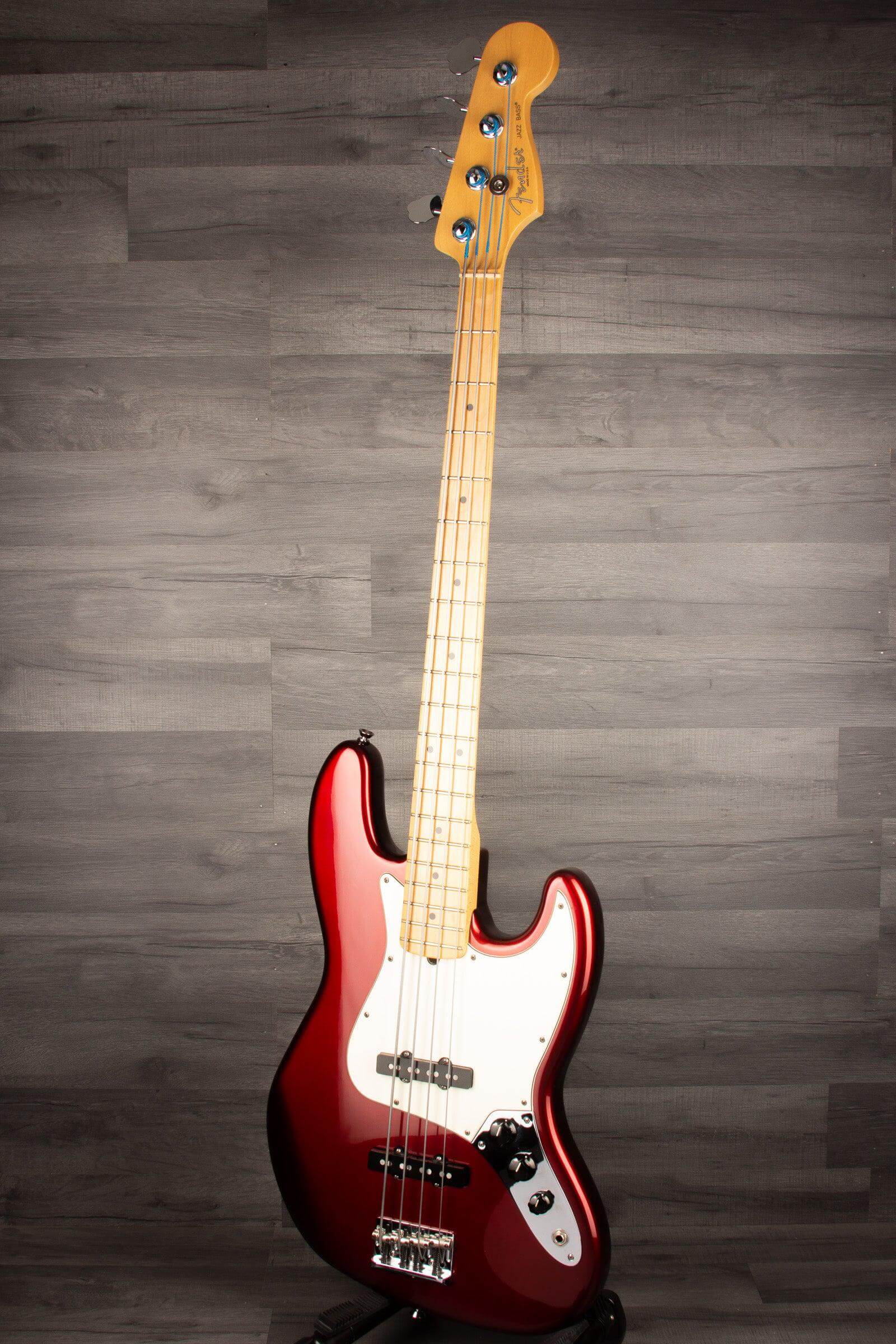 USED - Fender USA Standard Jazz Bass Guitar - Candy Cola 2007