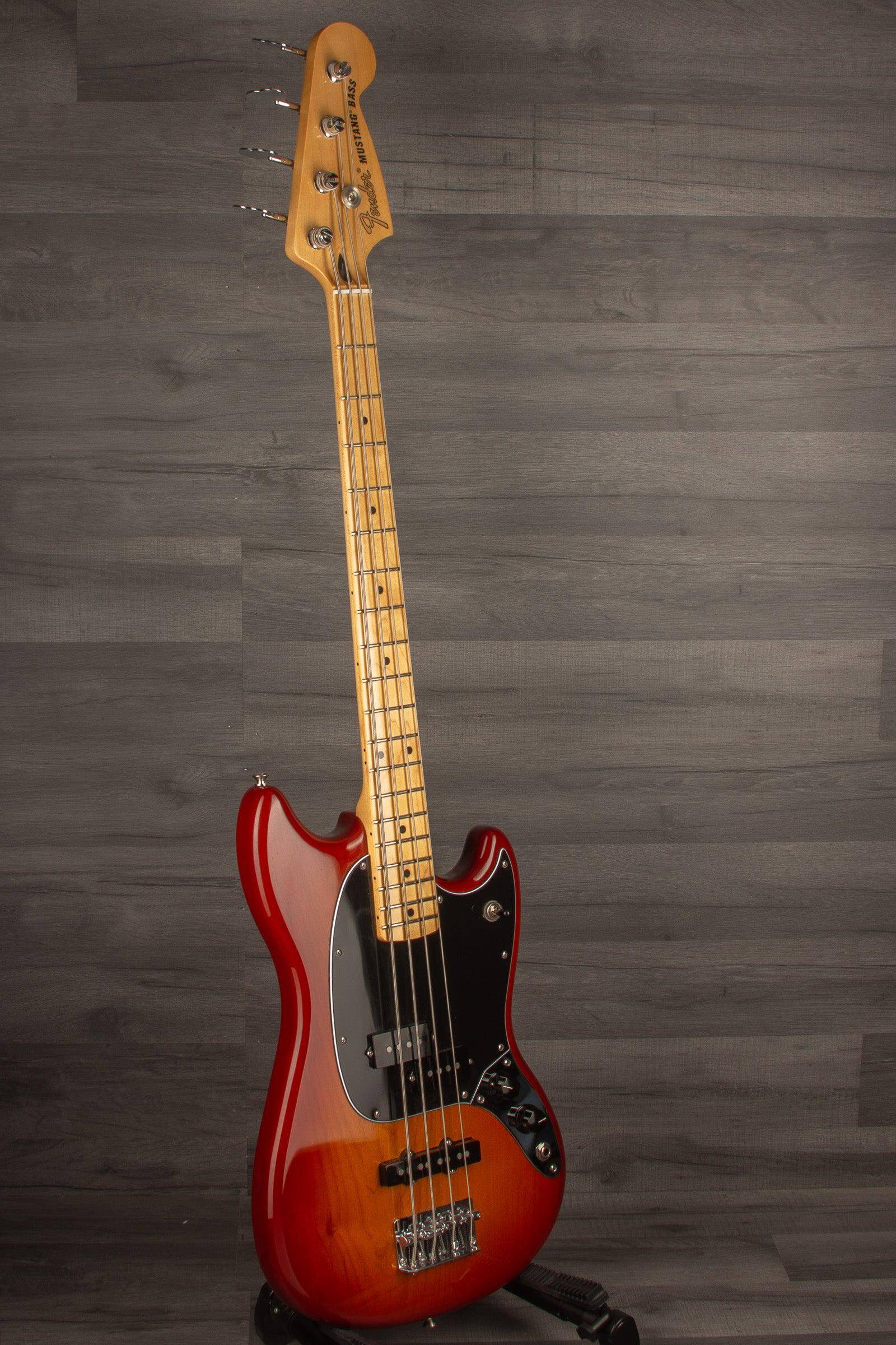 USED - Fender Player PJ Mustang Bass Guitar - Sienna Sunburst