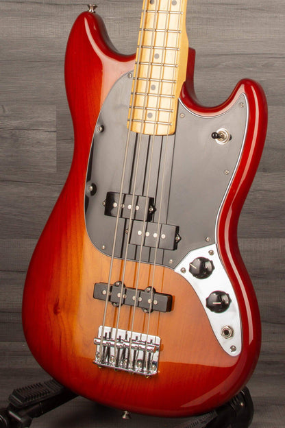 USED - Fender Player PJ Mustang Bass Guitar - Sienna Sunburst