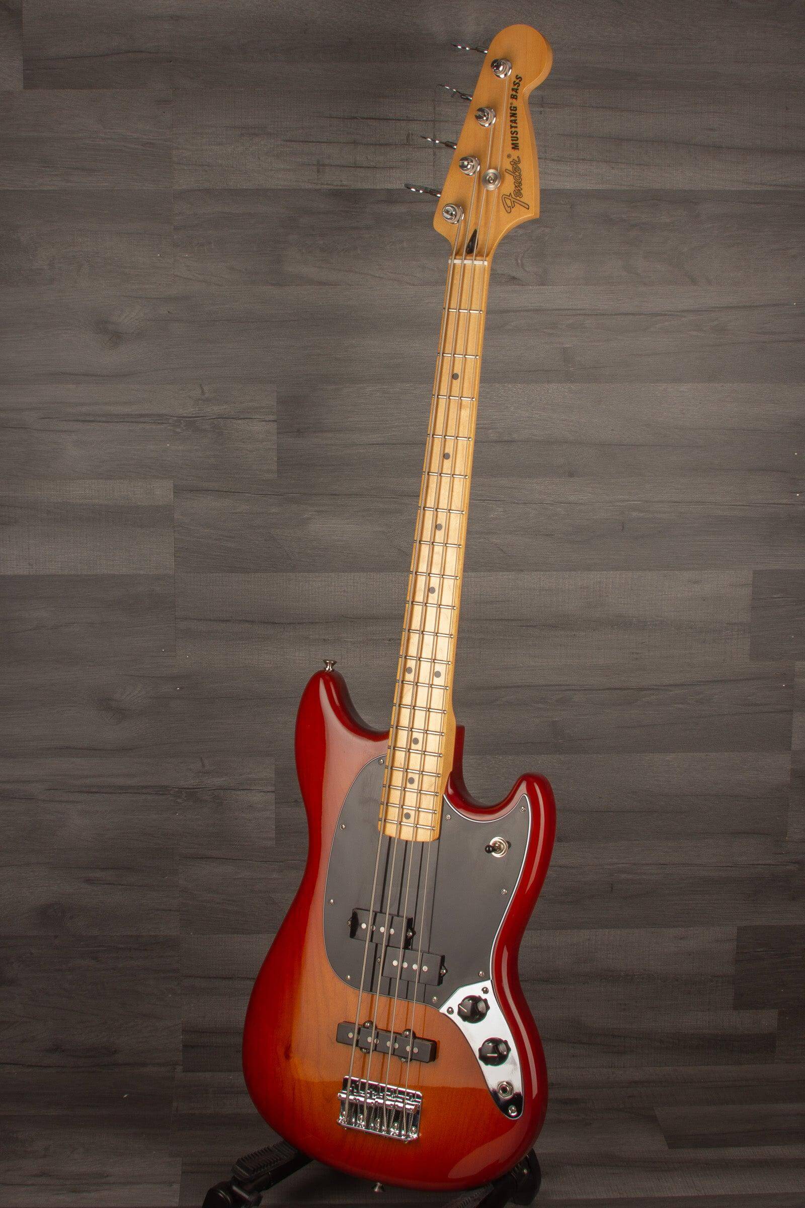 USED - Fender Player PJ Mustang Bass Guitar - Sienna Sunburst
