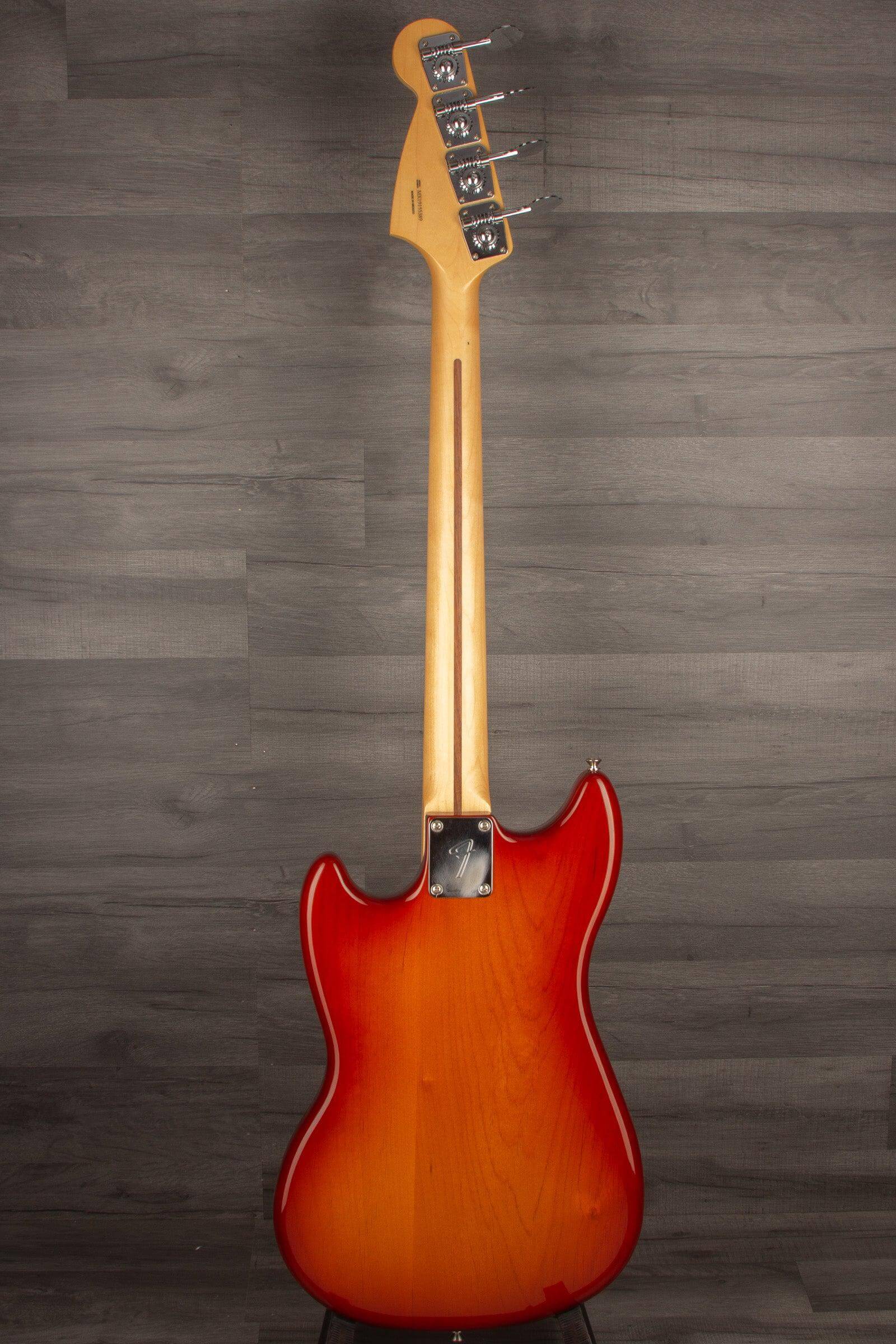 USED - Fender Player PJ Mustang Bass Guitar - Sienna Sunburst