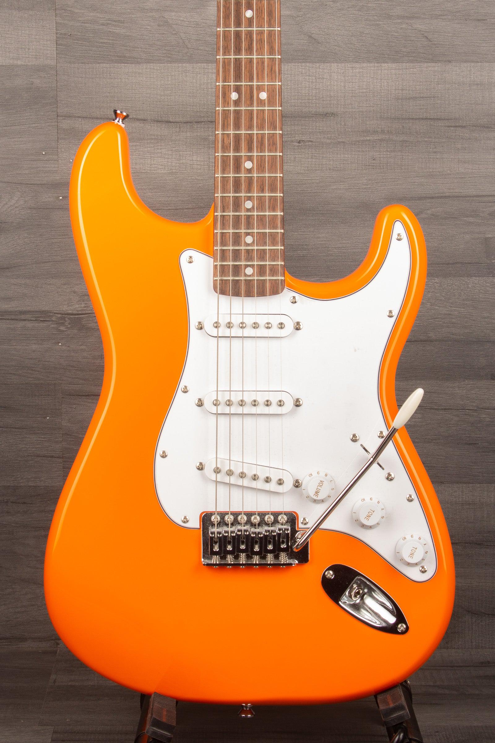 USED Squier - Affinity Stratocaster - Competition Orange - MusicStreet