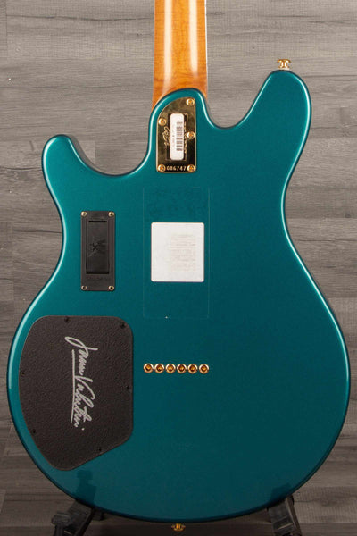 Musicman BFR Valentine Electric Guitar - Pine Green with Roasted Maple Neck