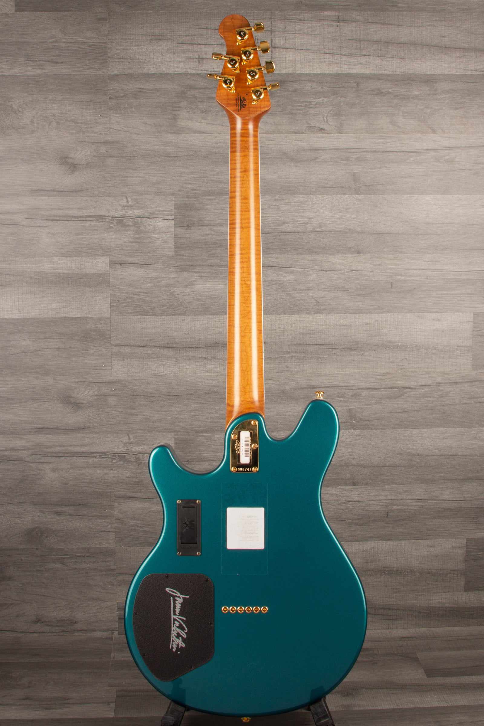 Musicman BFR Valentine Electric Guitar - Pine Green with Roasted Maple Neck