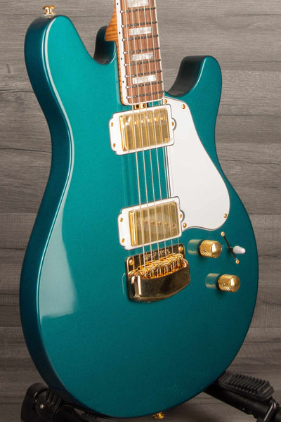 Musicman BFR Valentine Electric Guitar - Pine Green with Roasted Maple Neck