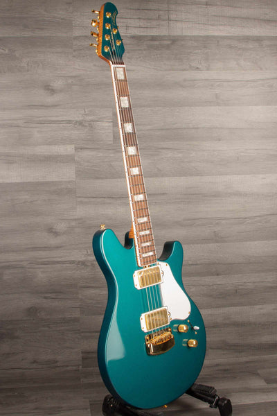 Musicman BFR Valentine Electric Guitar - Pine Green with Roasted Maple Neck