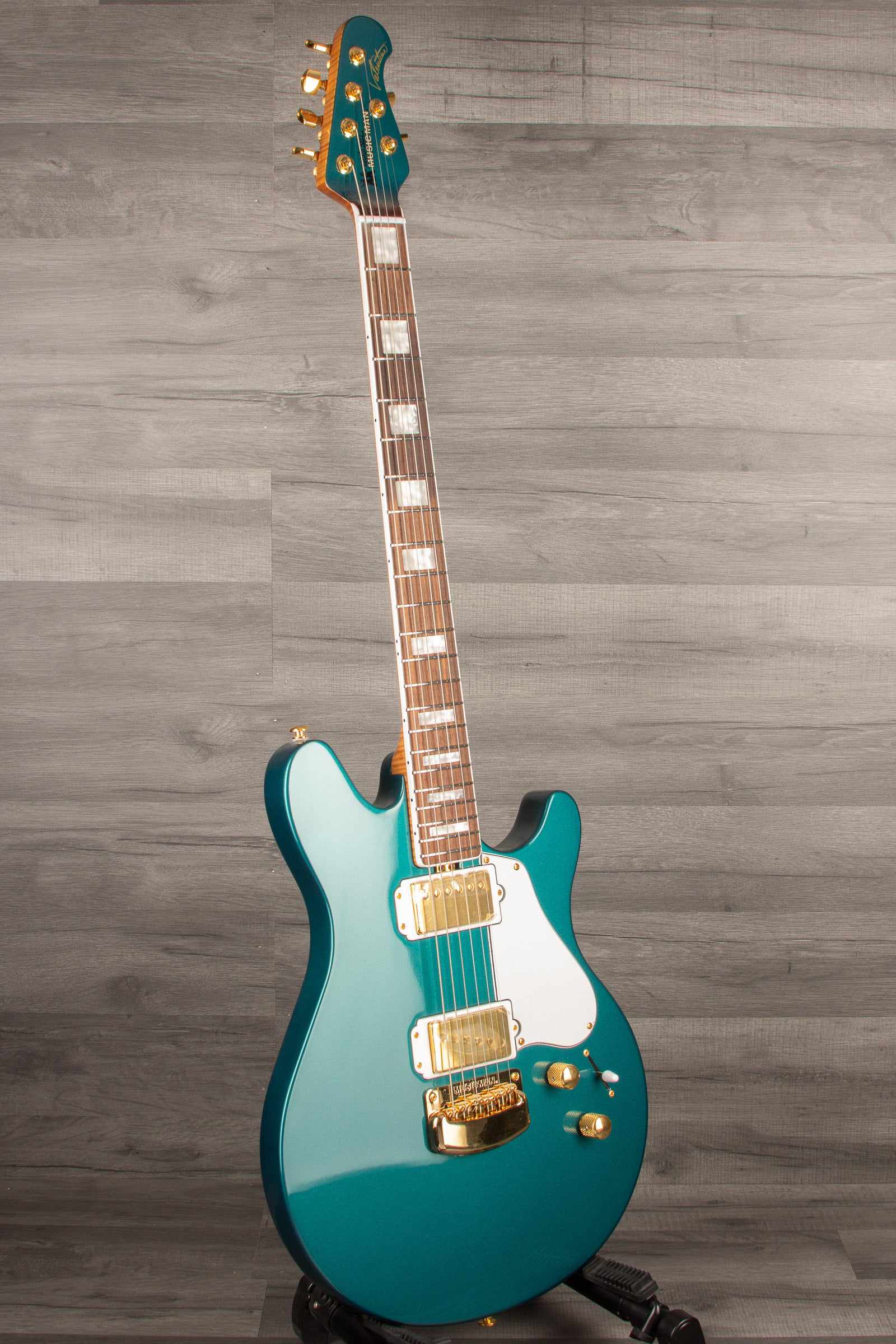 Musicman BFR Valentine Electric Guitar - Pine Green with Roasted Maple Neck