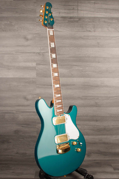 Musicman BFR Valentine Electric Guitar - Pine Green with Roasted Maple Neck