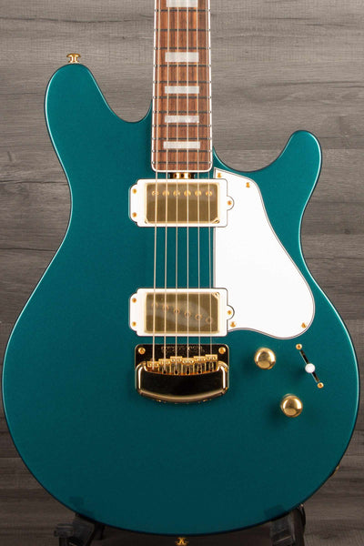 Musicman BFR Valentine Electric Guitar - Pine Green with Roasted Maple Neck