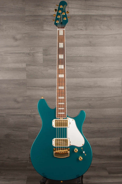 Musicman BFR Valentine Electric Guitar - Pine Green with Roasted Maple Neck