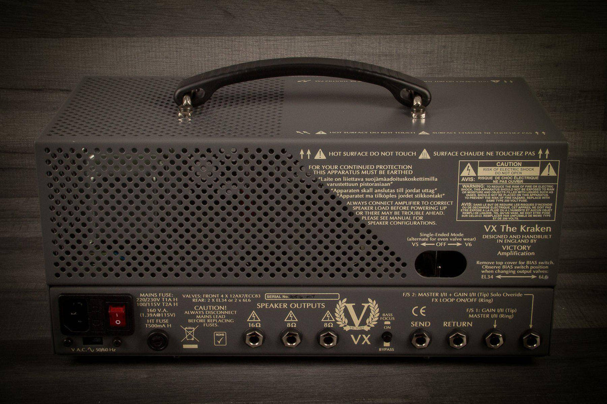 USED - Victory Kraken 50w valve head with gig bag