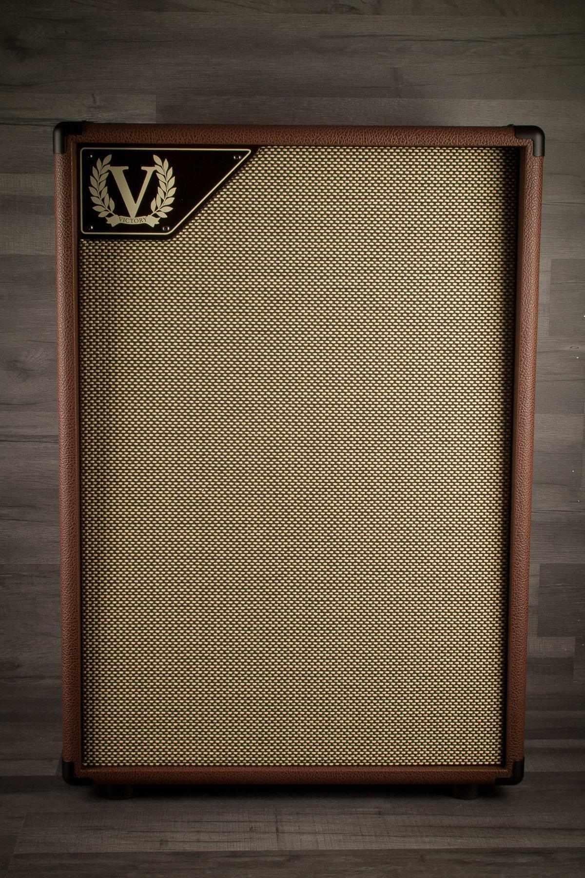 Victory Guitar Amplifier - V212-VB Vertical 2x12" Open Back Cab (Brown)