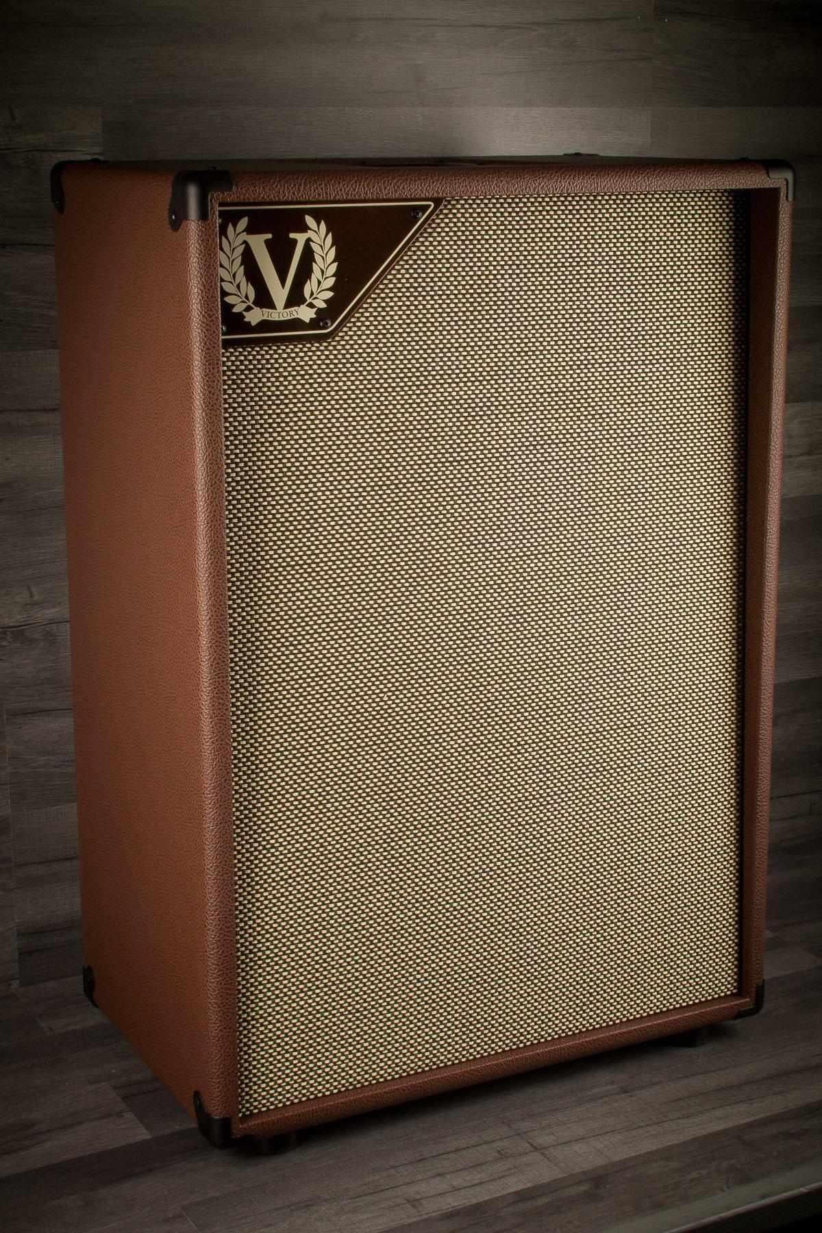 Victory Guitar Amplifier - V212-VB Vertical 2x12" Open Back Cab (Brown)