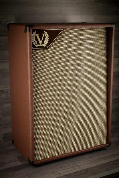 Victory Guitar Amplifier - V212-VB Vertical 2x12" Open Back Cab (Brown)