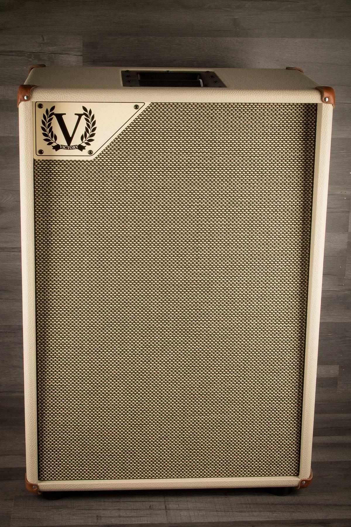 Victory Guitar Amplifier - V212-VCD Vertical 2x12" Open Back Cab (Cream)