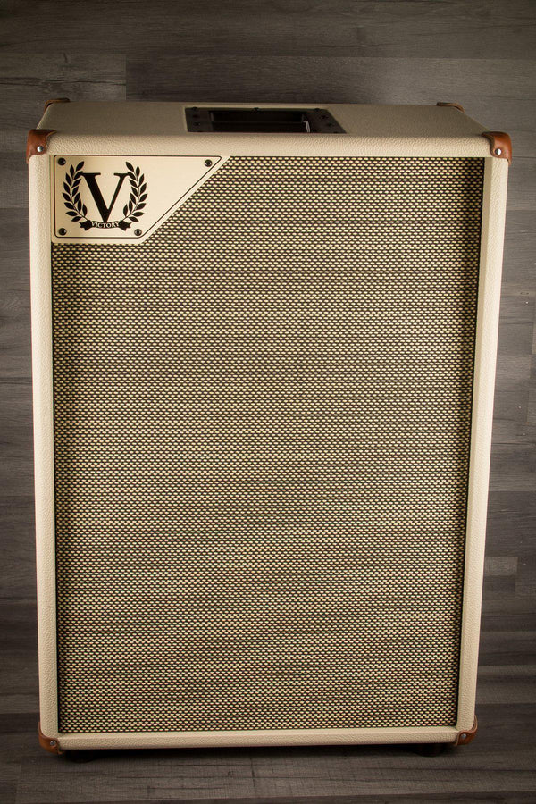 Victory Amplifier Victory V212-VCD Vertical 2x12" Open Back Cab in cream
