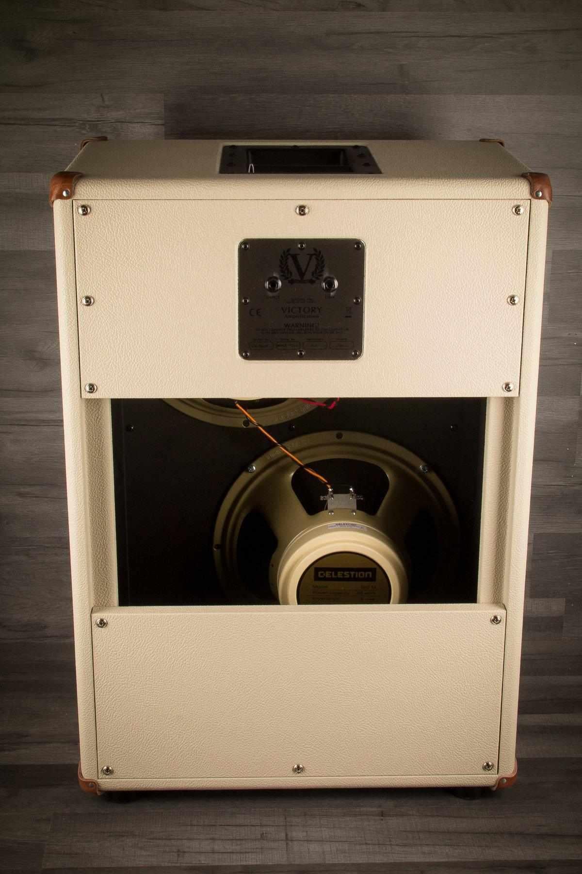 Victory Guitar Amplifier - V212-VCD Vertical 2x12" Open Back Cab (Cream)