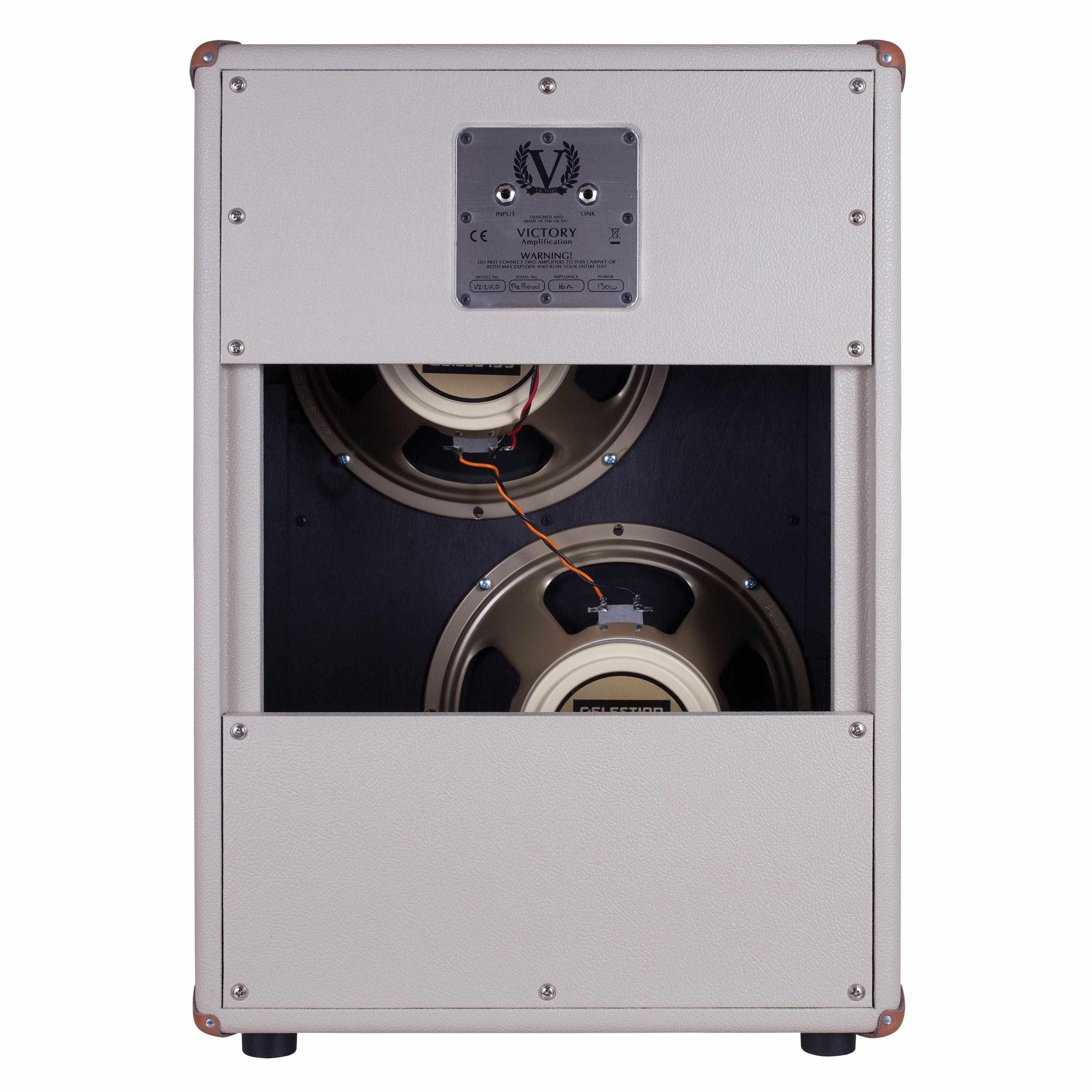 Victory Guitar Amplifier - V212-VCD Vertical 2x12" Open Back Cab (Cream)