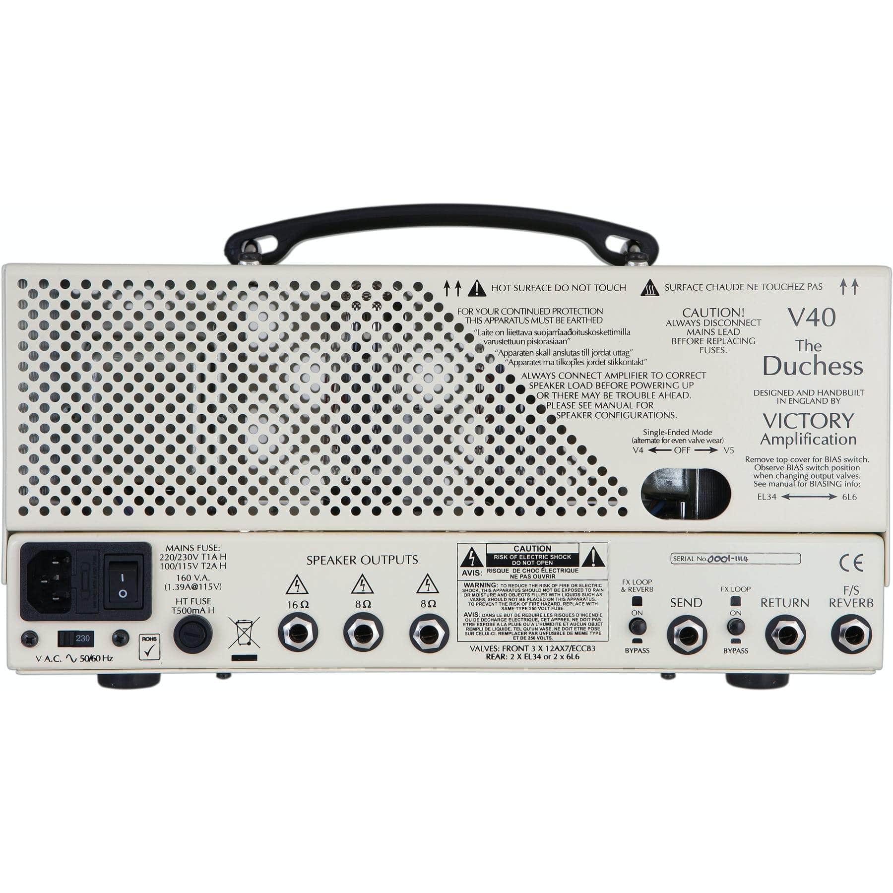 Victory V40H The Duchess Guitar Amplifier Head - MusicStreet