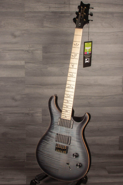 PRS CE24 Dustie Waring Signature Hardtail - Faded Blue Smokeburst s#0355605