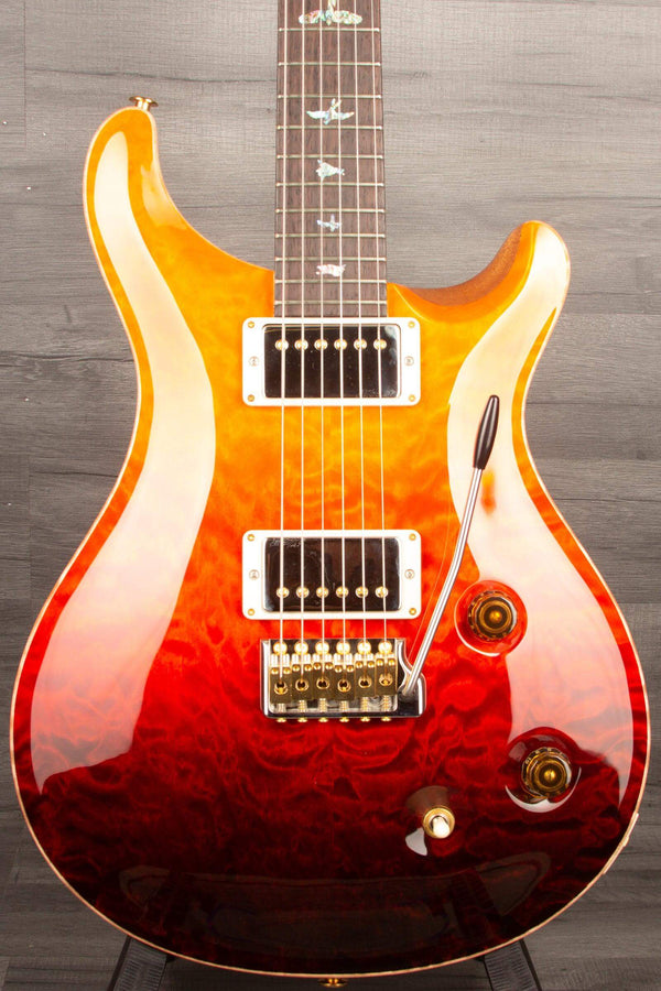 PRS Wood Library Custom 22 Orange Fade Quilt Top - solid Rosewood neck