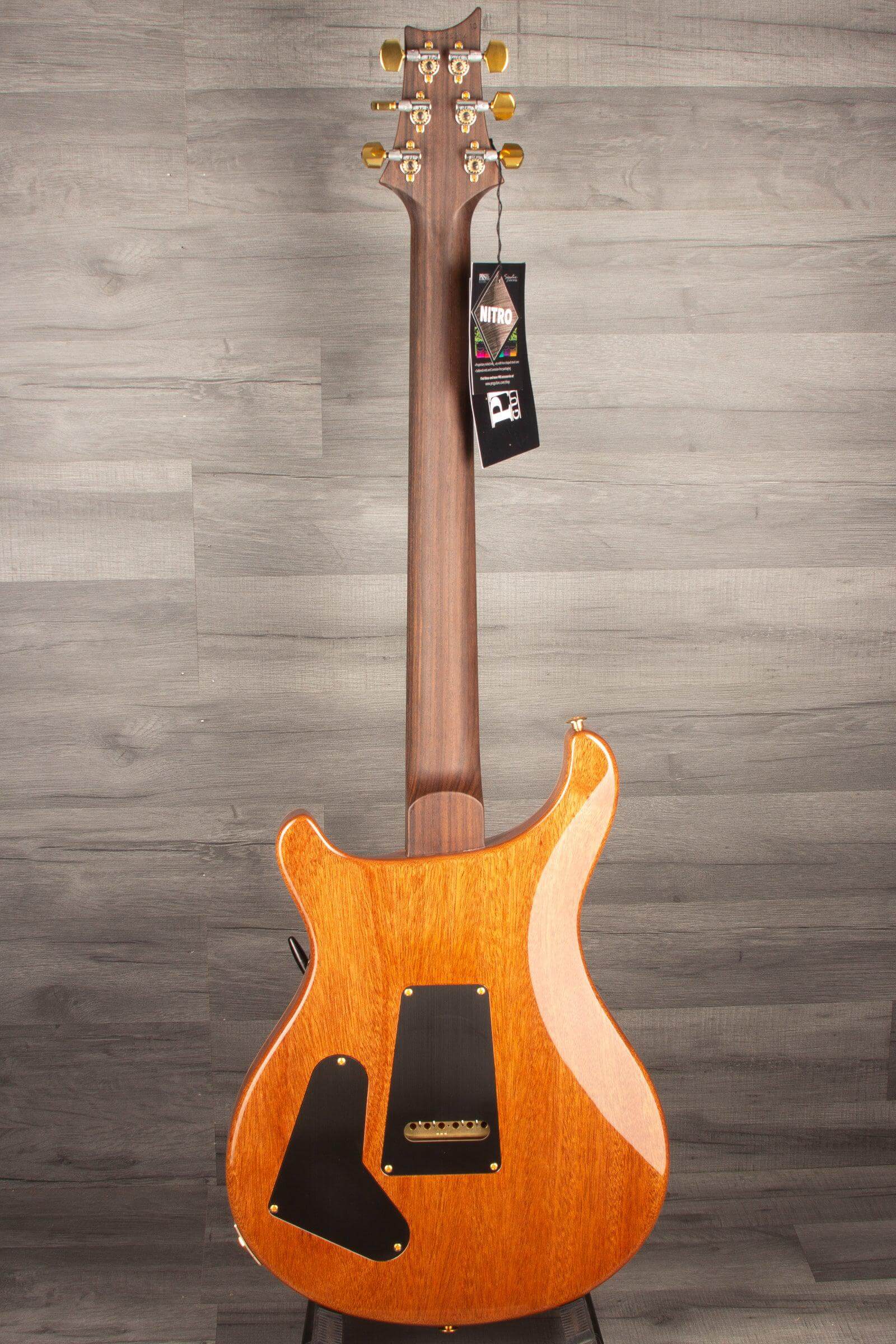 PRS Wood Library Custom 22 Orange Fade Quilt Top - solid Rosewood neck