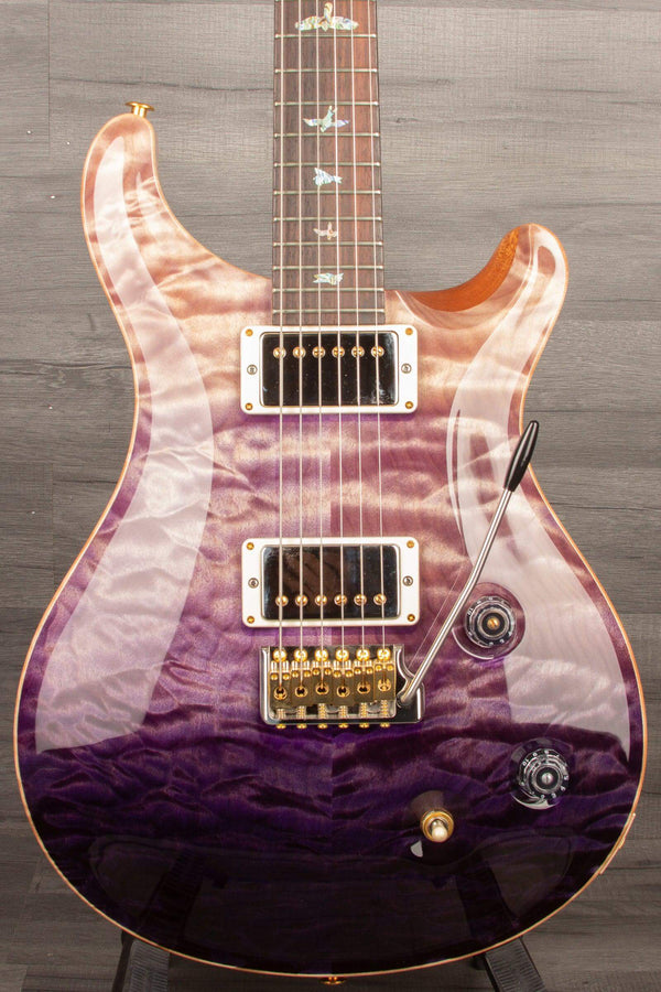 PRS Wood Library Custom 22 Purple Fade Quilt top - solid Rosewood neck