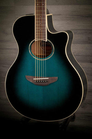 Yamaha APX600 Electro Acoustic Guitar - Oriental Blue Burst - Set Up by MusicStreet