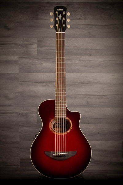 Yamaha APXT2 Dark Red Burst Travel Guitar
