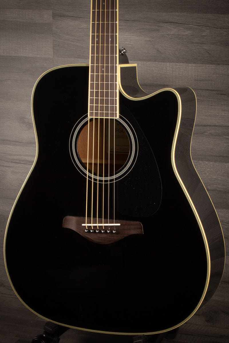 Yamaha TransAcoustic FGC-TA Electro Acoustic Cutaway, Black