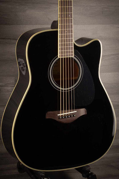Yamaha TransAcoustic FGC-TA Electro Acoustic Cutaway, Black
