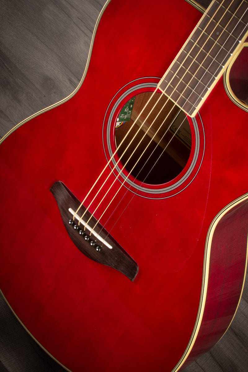 Yamaha FSC-TA Ruby Red Acoustic Guitar