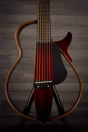 Yamaha SLG200S Silent Guitar Steel - Crimson Red Burst - Set Up by MusicStreet