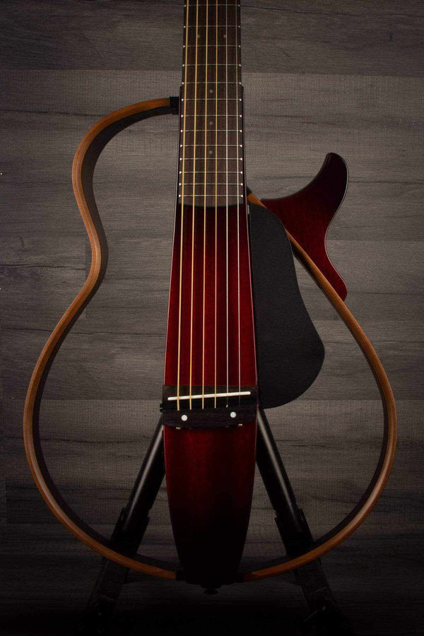 Yamaha Acoustic Guitar Yamaha SLG200S Silent Guitar Steel - Crimson Red Burst