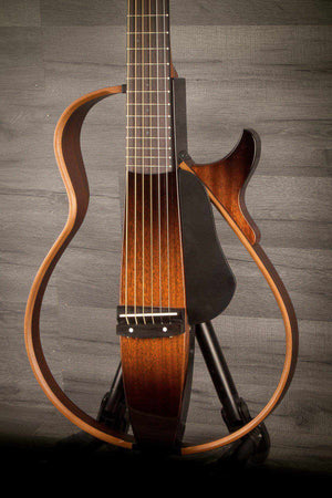 Yamaha SLG200S Silent Guitar Steel, Tobacco Brown Sunburst - Set Up by MusicStreet