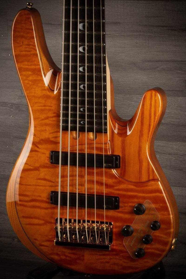 B Stock - Yamaha TRBJP2 'John Patitucci' 6-String Bass Guitar in Amber finish