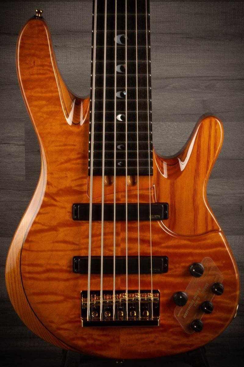 B Stock - Yamaha TRBJP2 'John Patitucci' 6-String Bass Guitar in Amber finish