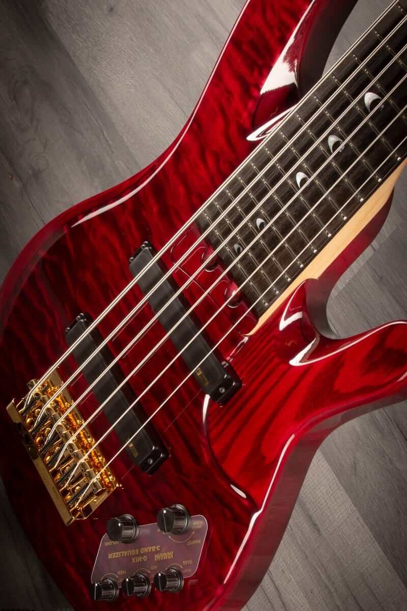 Yamaha TRBJP2 'John Patitucci' 6-String Bass Guitar Translucent Dark Red