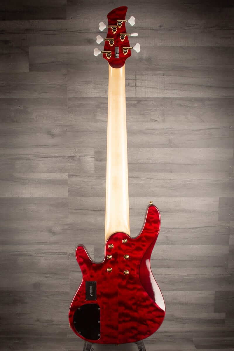 Yamaha TRBJP2 'John Patitucci' 6-String Bass Guitar Translucent Dark Red