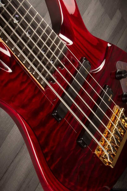 Yamaha TRBJP2 'John Patitucci' 6-String Bass Guitar Translucent Dark Red
