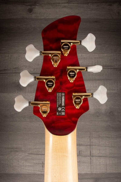 Yamaha TRBJP2 'John Patitucci' 6-String Bass Guitar Translucent Dark Red