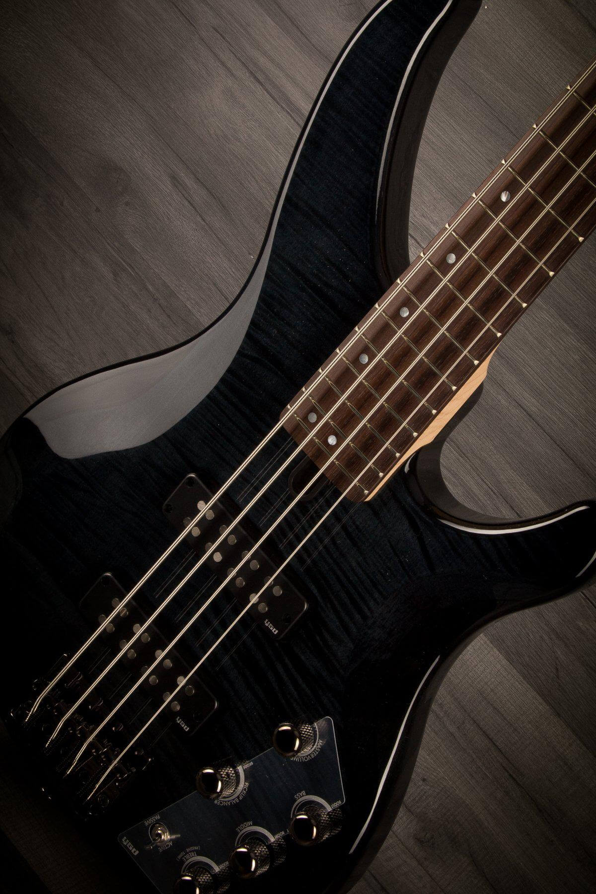 Yamaha Bass Guitar Yamaha TRBX604FM Bass, Translucent Black